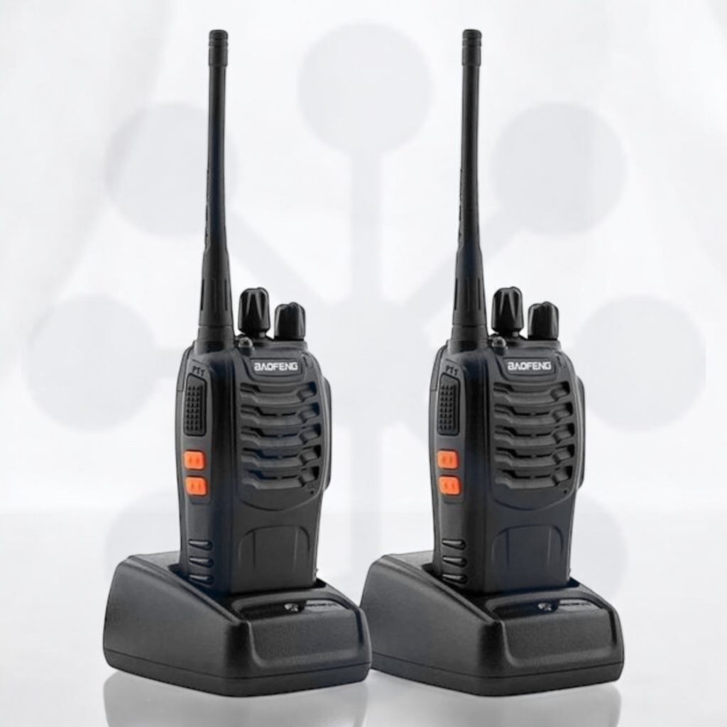 2 Radio Transmisor Walkie Talkie Bf-888s Baofeng Woki Toki